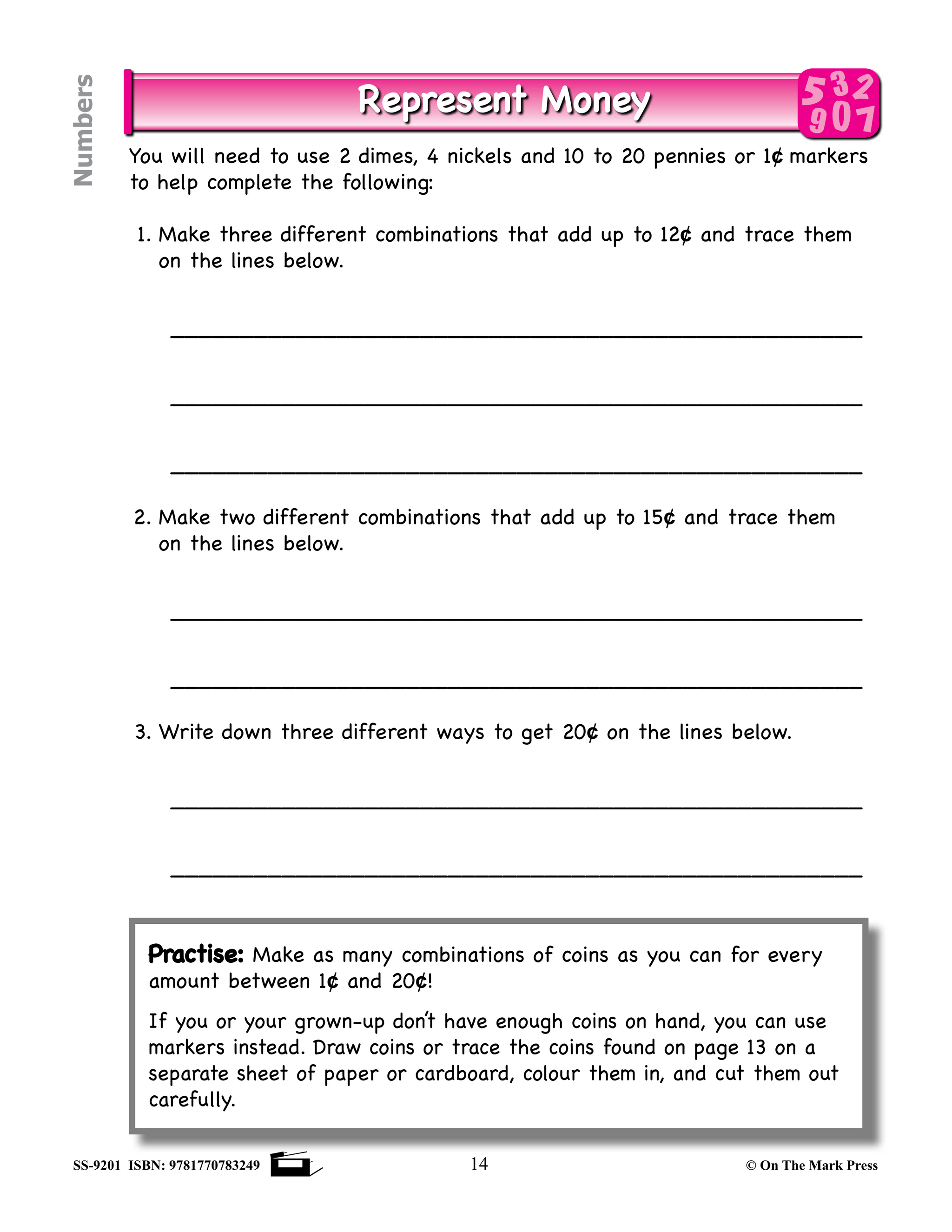 Canadian Math Home Practise Grade 1