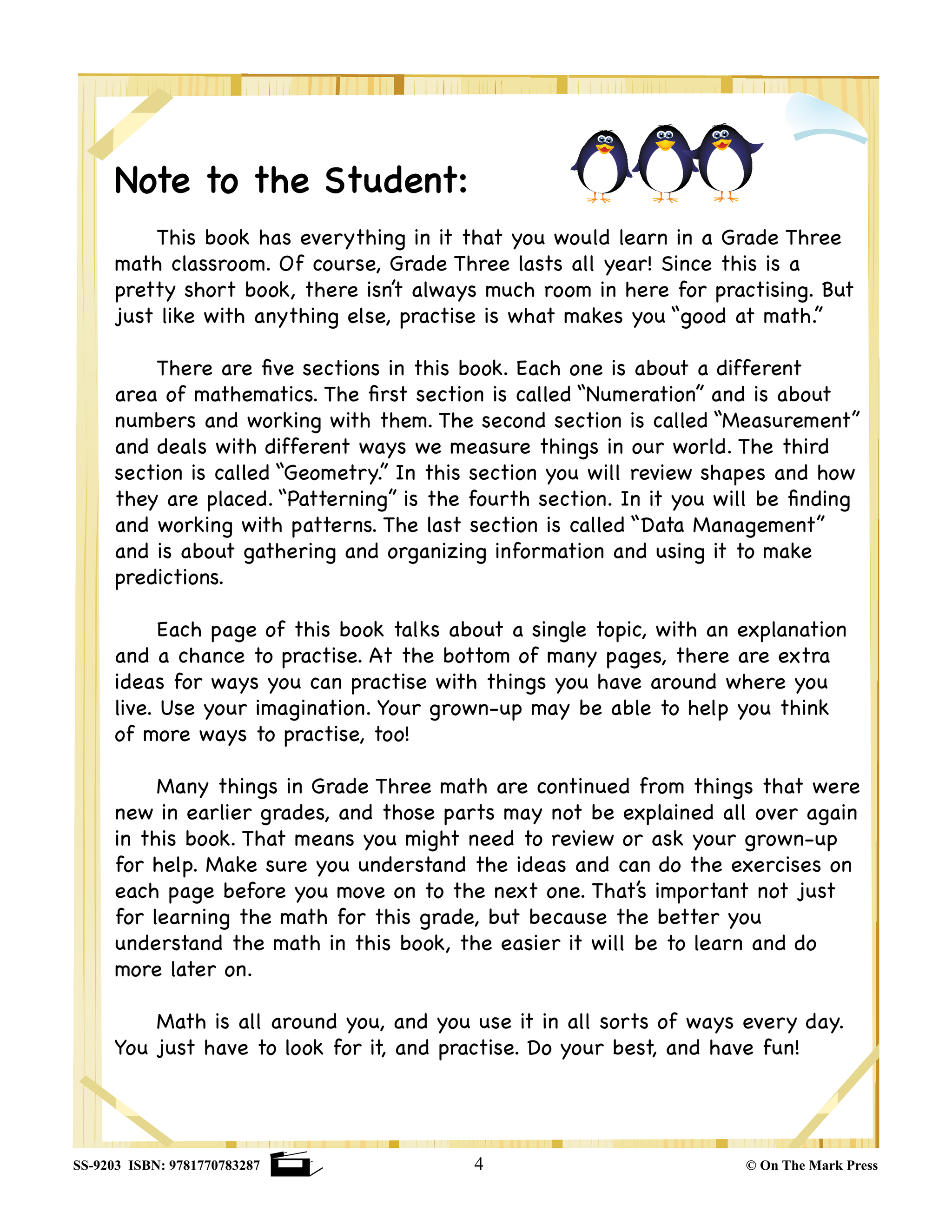 Canadian Math Home Practise Grade 3