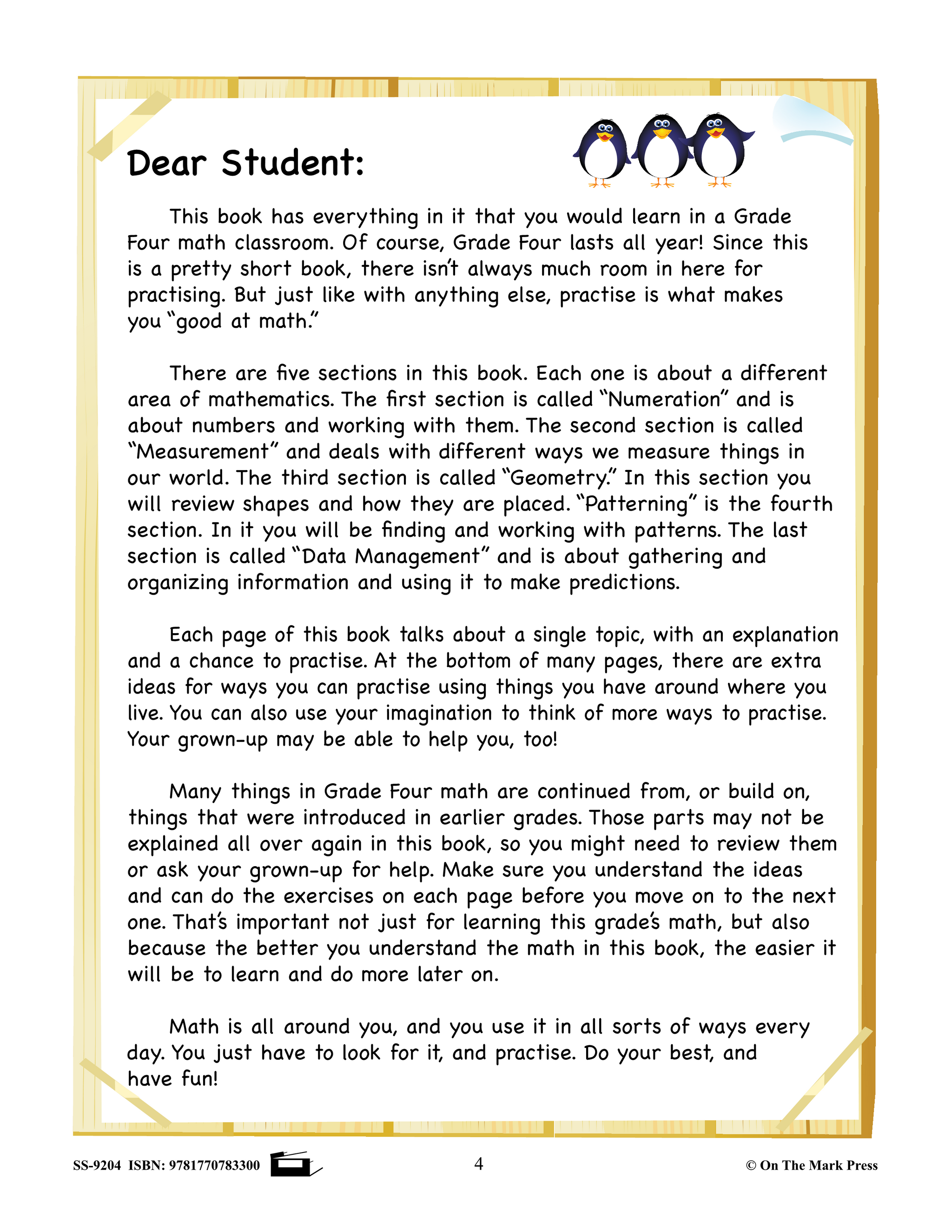 Canadian Math Home Practise Grade 4