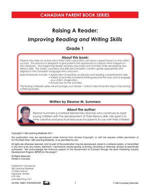 Raising A Reader: Grade 1