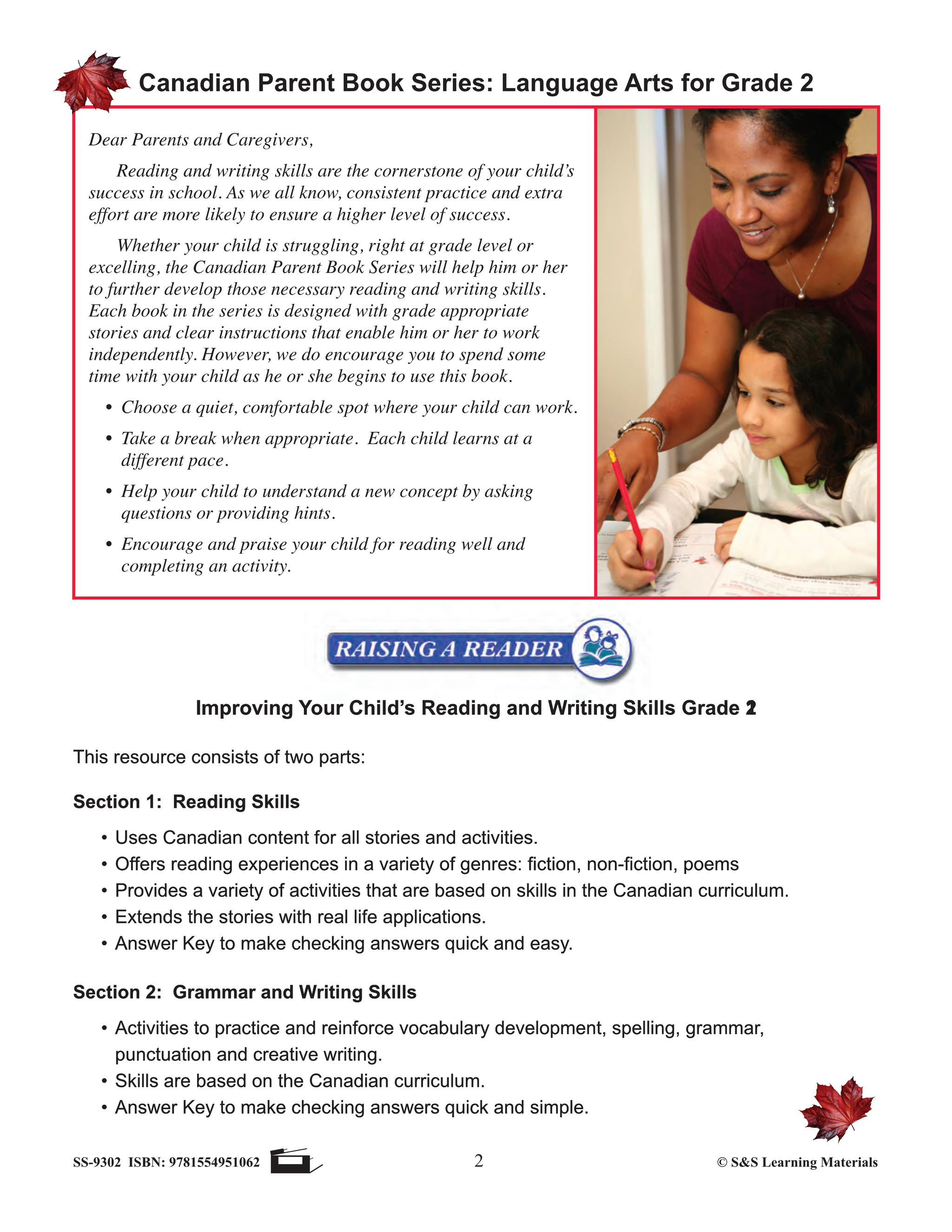 Raising A Reader: Grade 2 - Reading and Language Skills