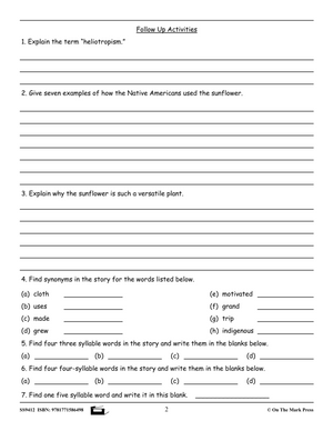 Reading Comprehension Exercises Grade 6 for the Ontario Standardized Test!