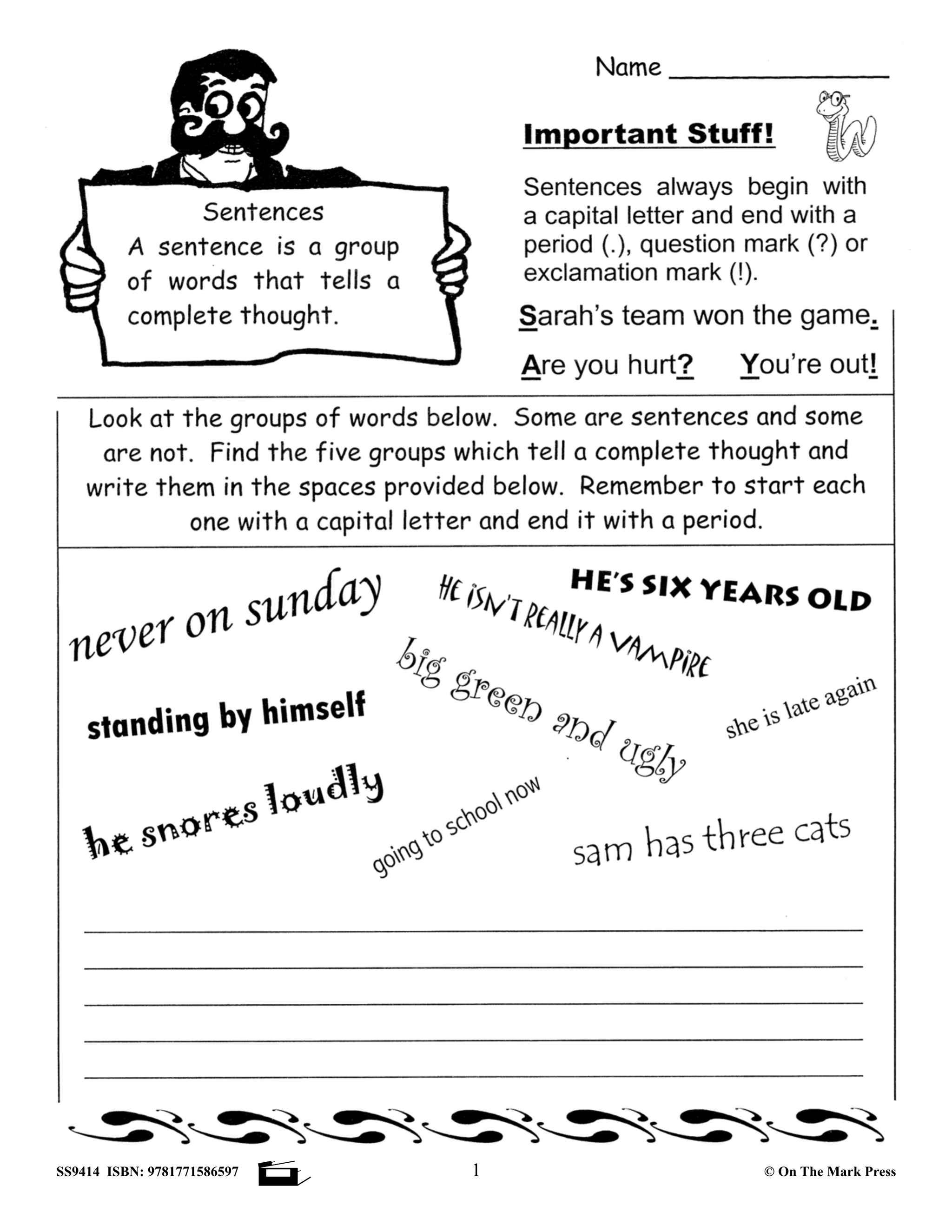 Canadian Basic Grammar Skills Workbook Grades 3/4