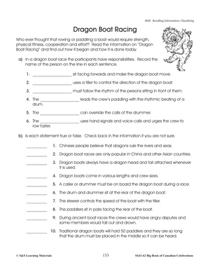 Dragon Boat Racing Lesson Gr. 4-6