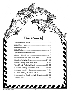 All About Whales Grades 3-4