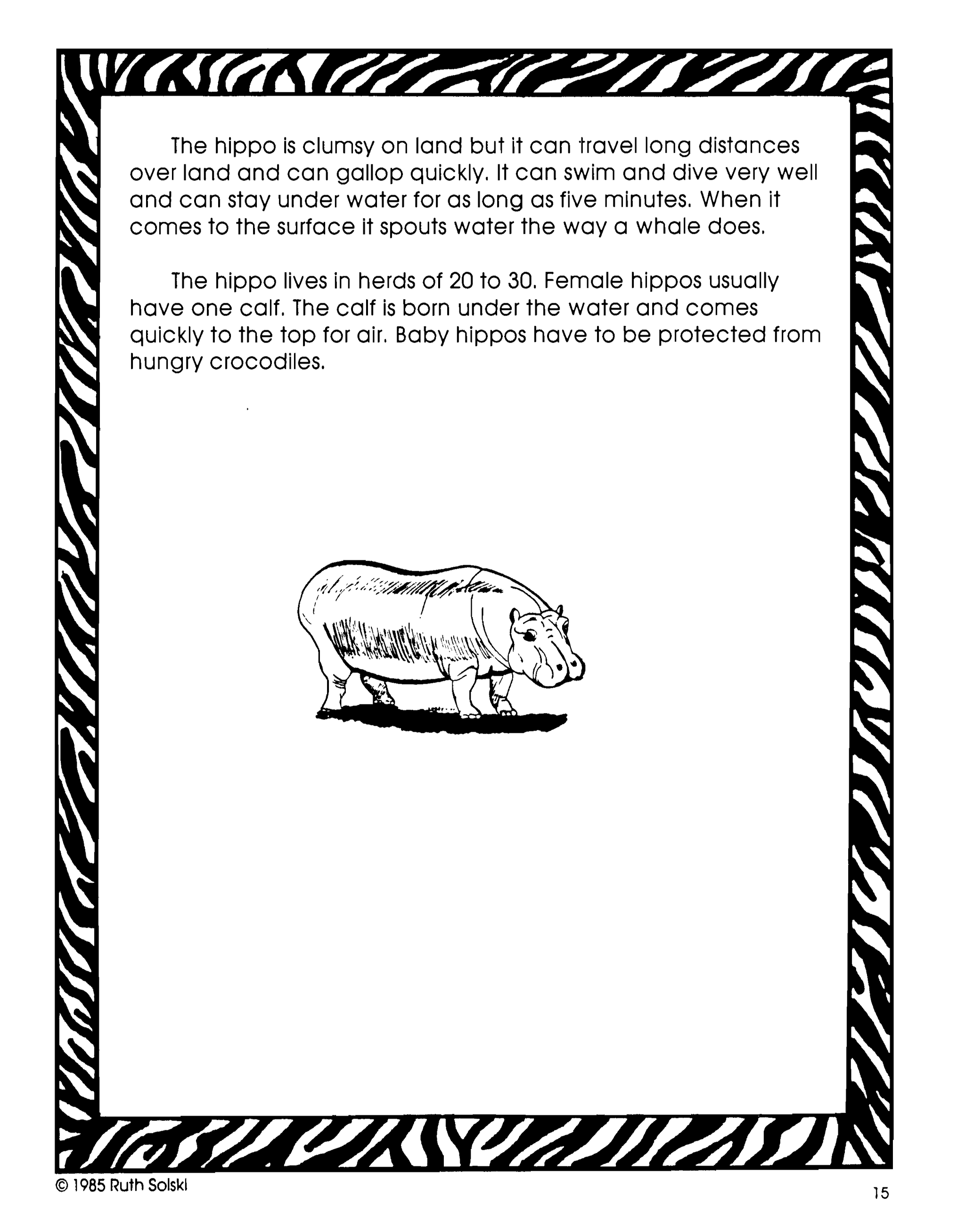 A Zoo Celebration Grades 3-4