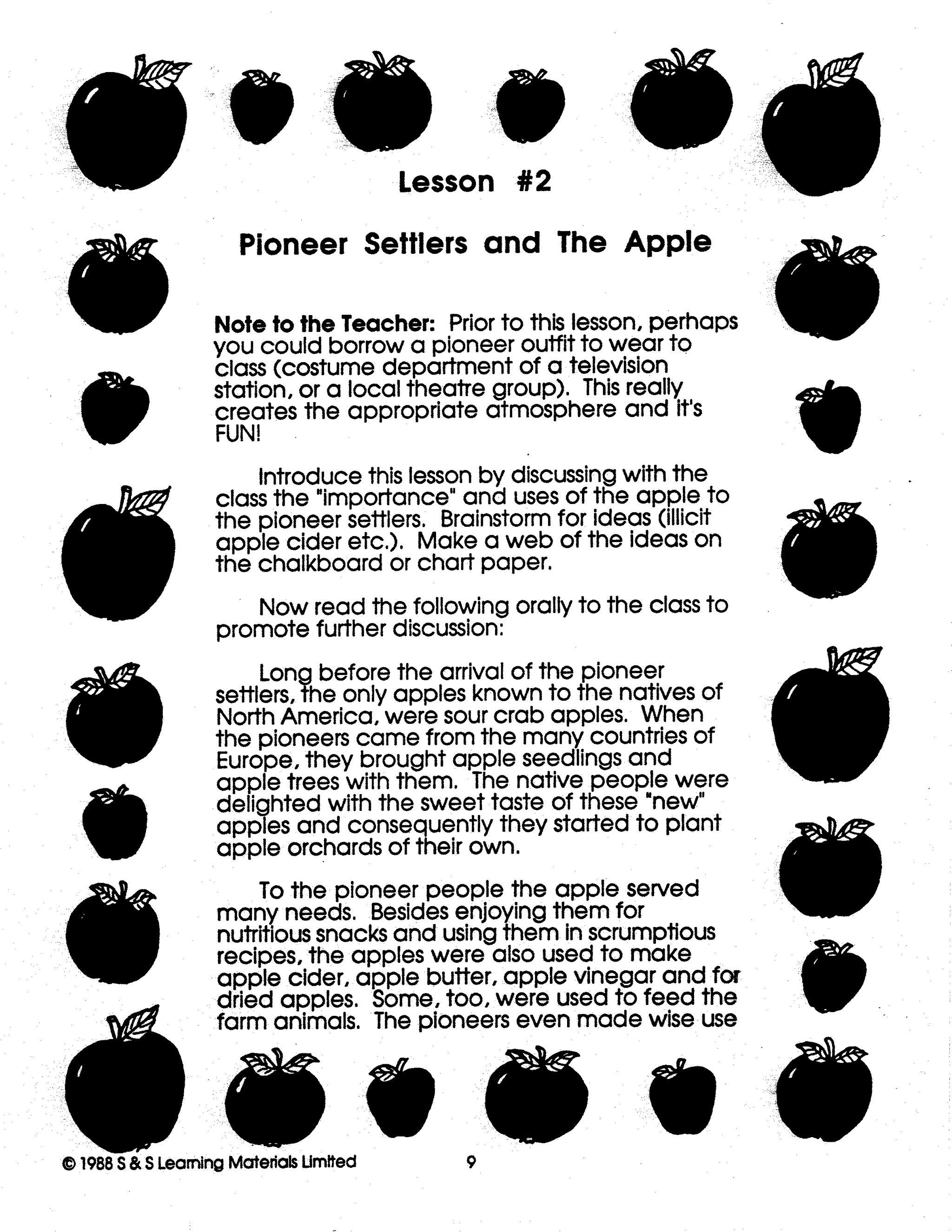 An Apple Celebration Grades 4-6