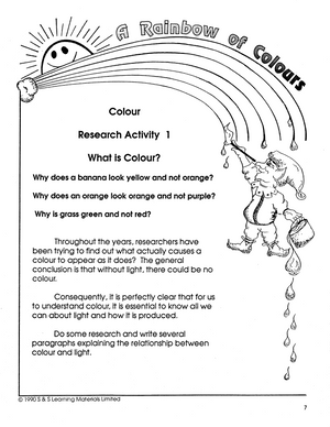 A Rainbow of Colours Grade 4-6