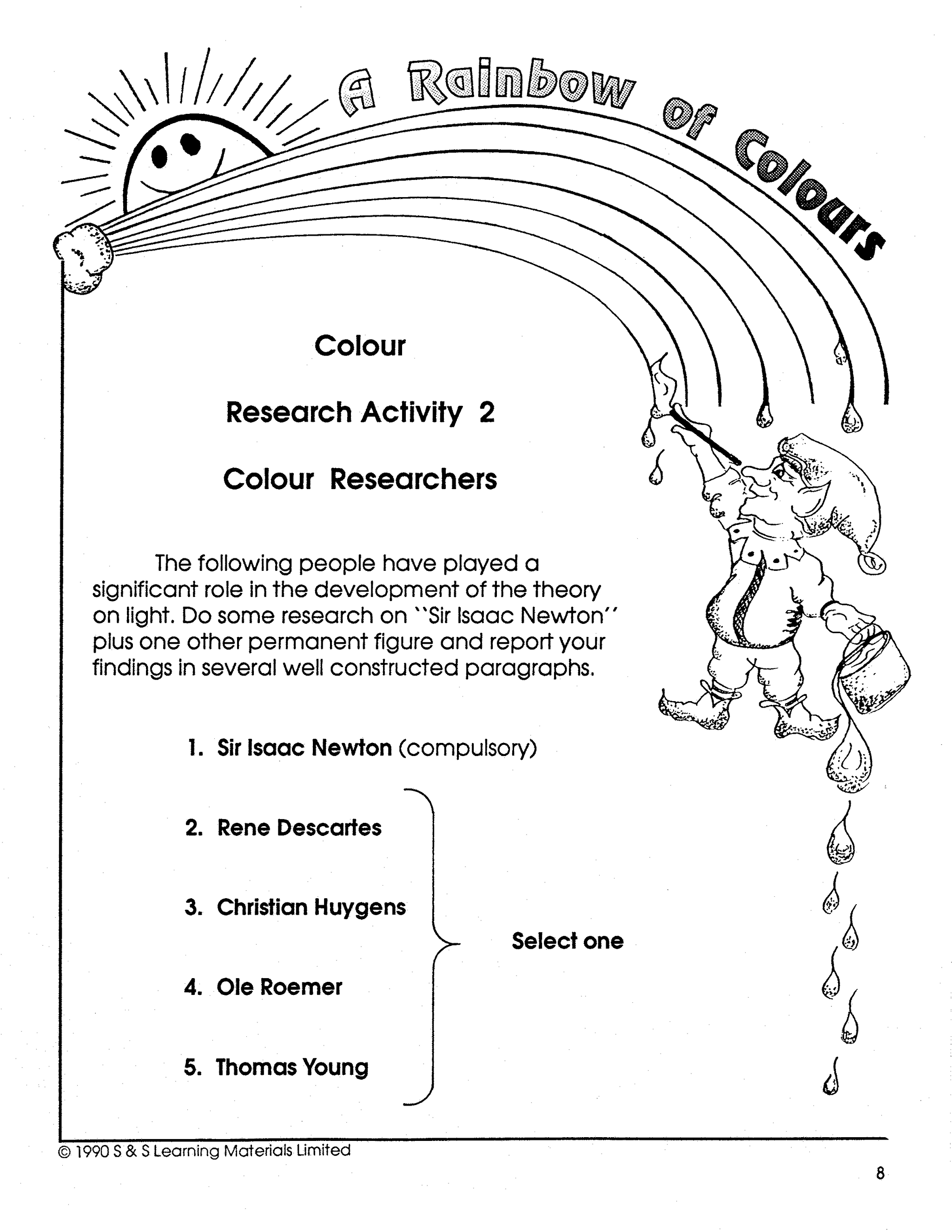 A Rainbow of Colours Grade 4-6