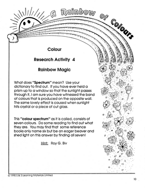 A Rainbow of Colours Grade 4-6