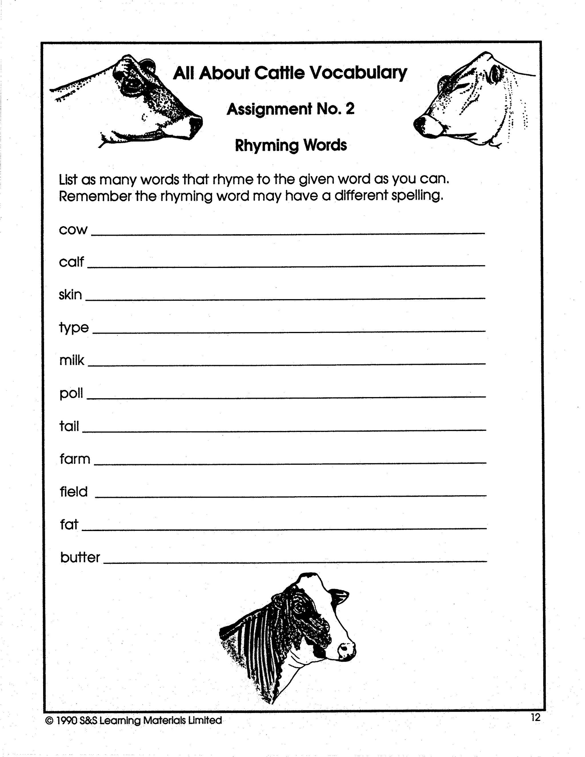 All About Cattle Grade 5-7