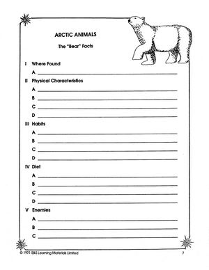 Arctic Animals Grade 4-6
