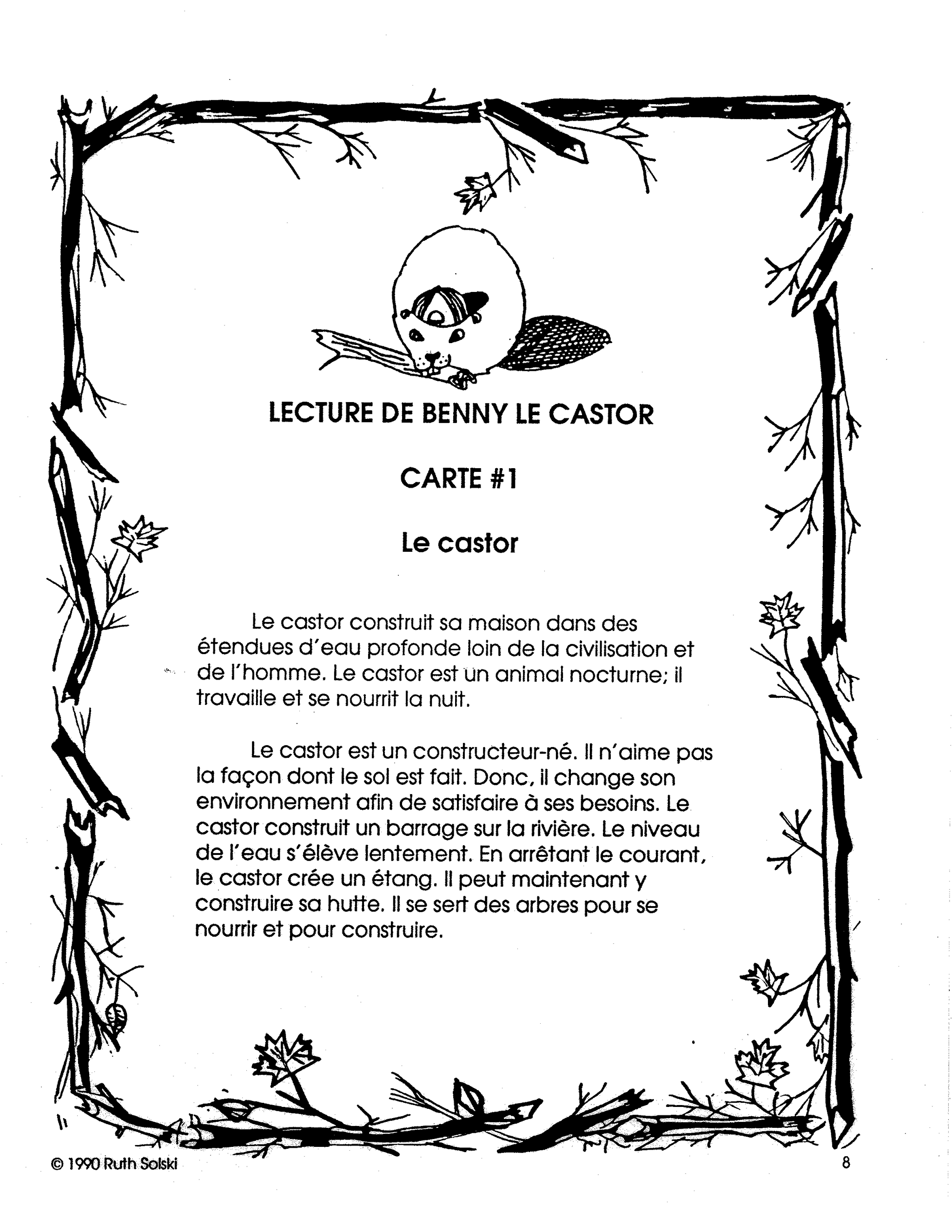 Le Castor 3e à 5e année