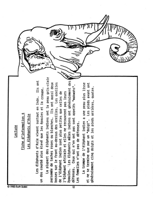 Un elephant, ca trompe! 4e à 5e année