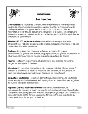 Le monde étonnant des insectes 4e à 6e année