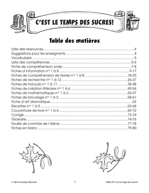 C'est le temps des sucres! 2e à 4e année