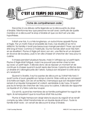 C'est le temps des sucres! 2e à 4e année