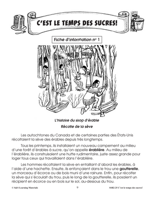 C'est le temps des sucres! 2e à 4e année