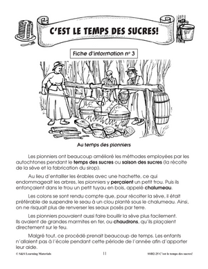 C'est le temps des sucres! 2e à 4e année