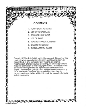 A Medieval Christmas Grades 4-6