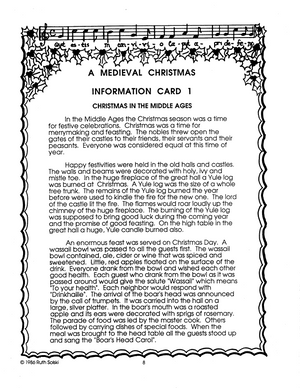 A Medieval Christmas Grades 4-6