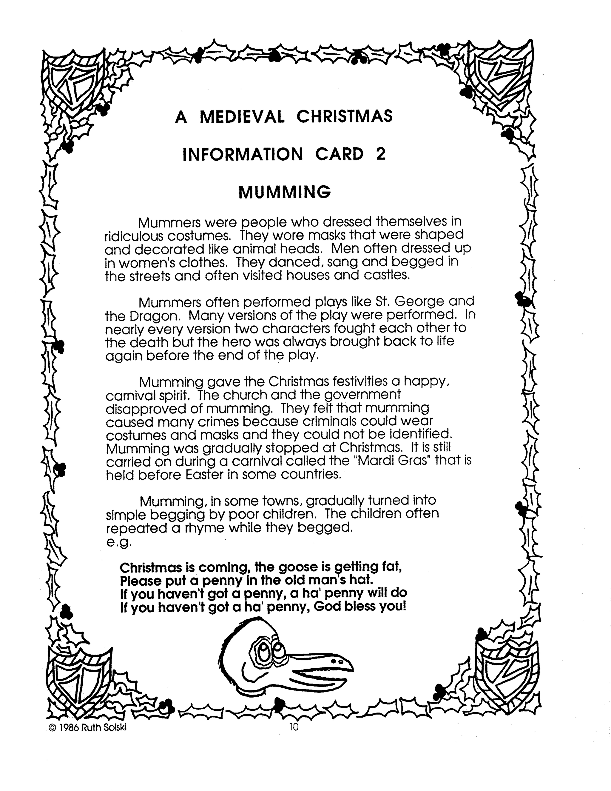 A Medieval Christmas Grades 4-6