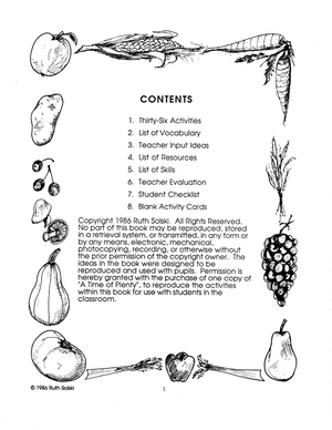 A Time of Plenty Grade 2 - Thanksgiving Centers