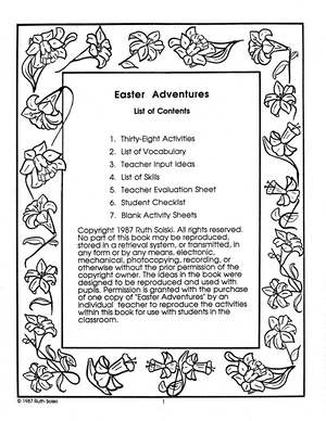 Easter Adventures Theme Grades 3-4