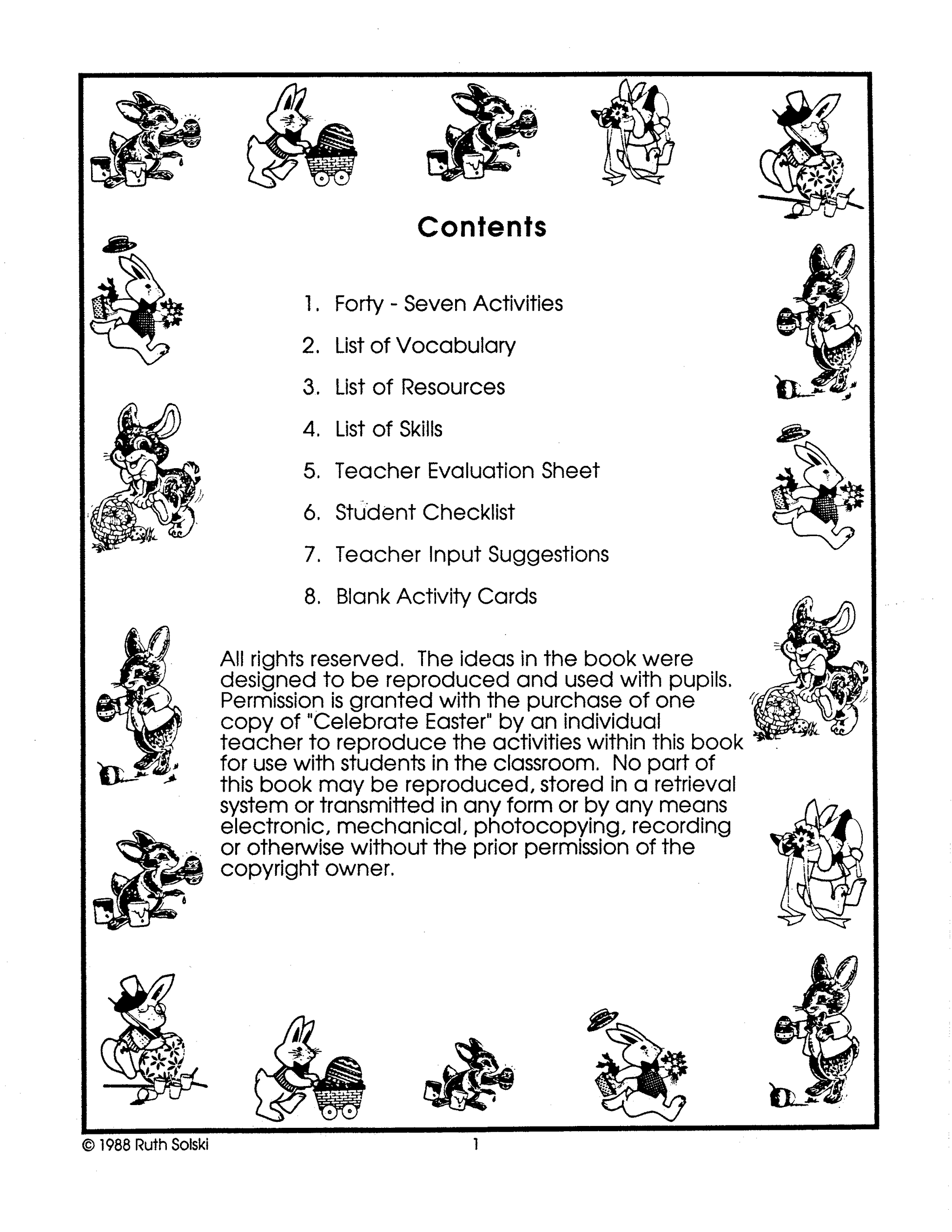 Celebrate Easter Theme Grades 4-6