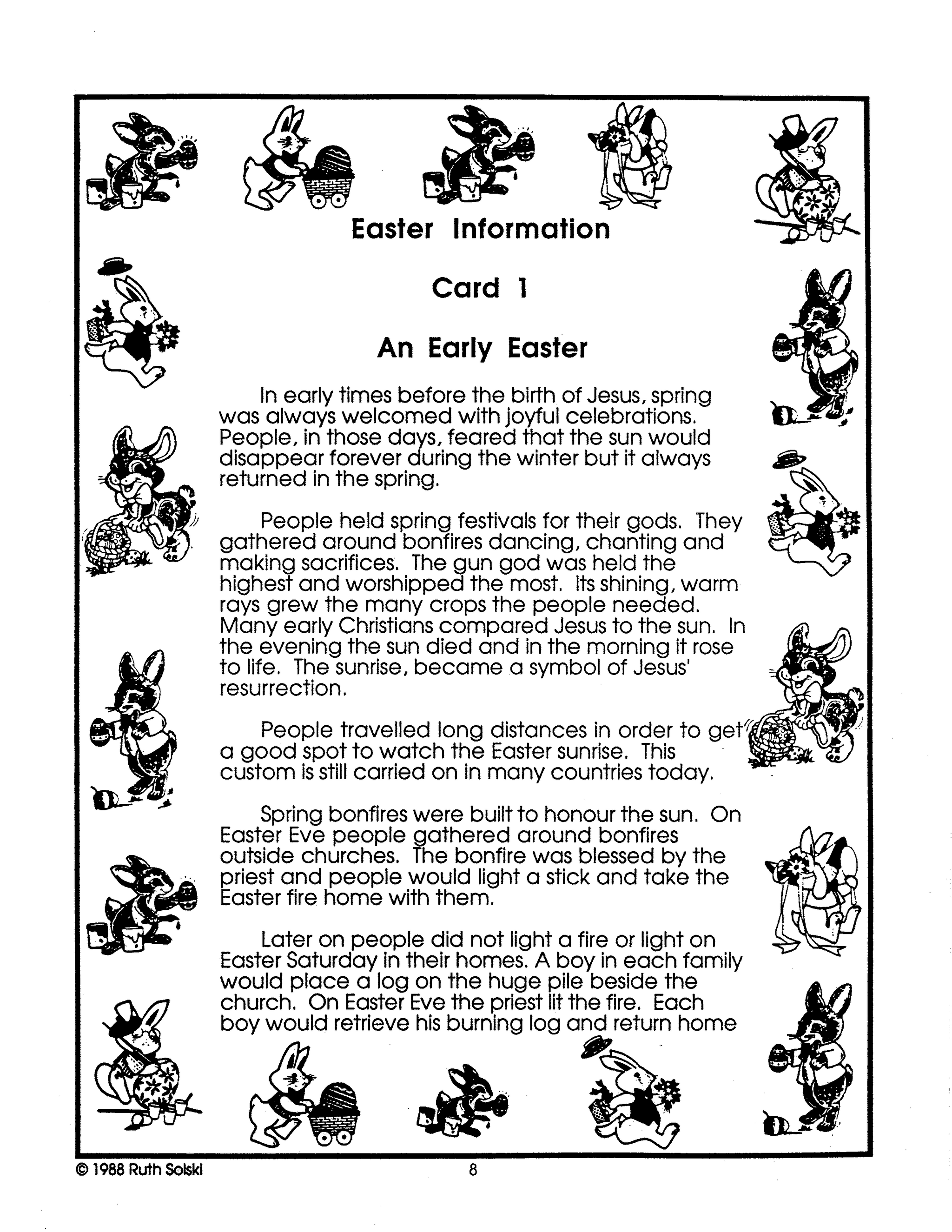 Celebrate Easter Theme Grades 4-6