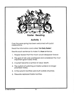 Celebrate Easter Theme Grades 4-6