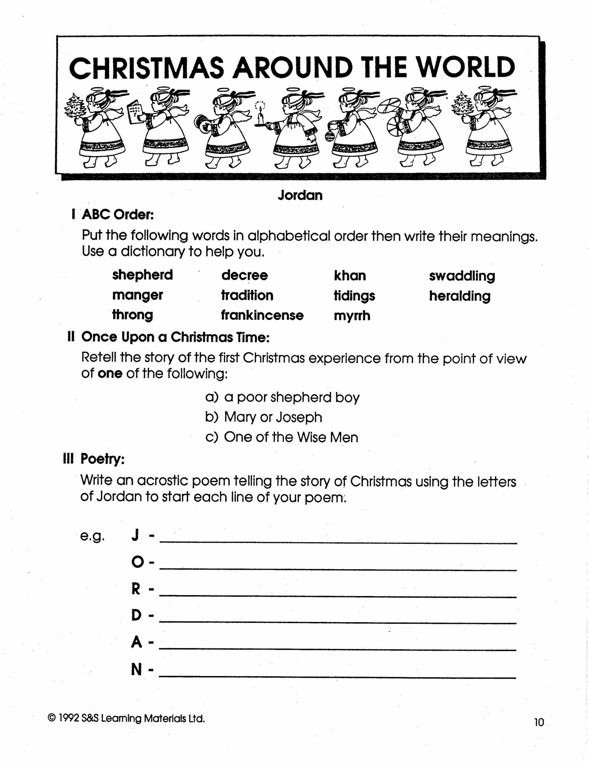 Christmas Around the World Grades 4-6