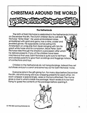 Christmas Around the World Grades 4-6