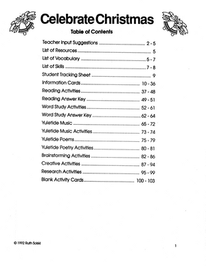 Celebrate Christmas Grade 4-6