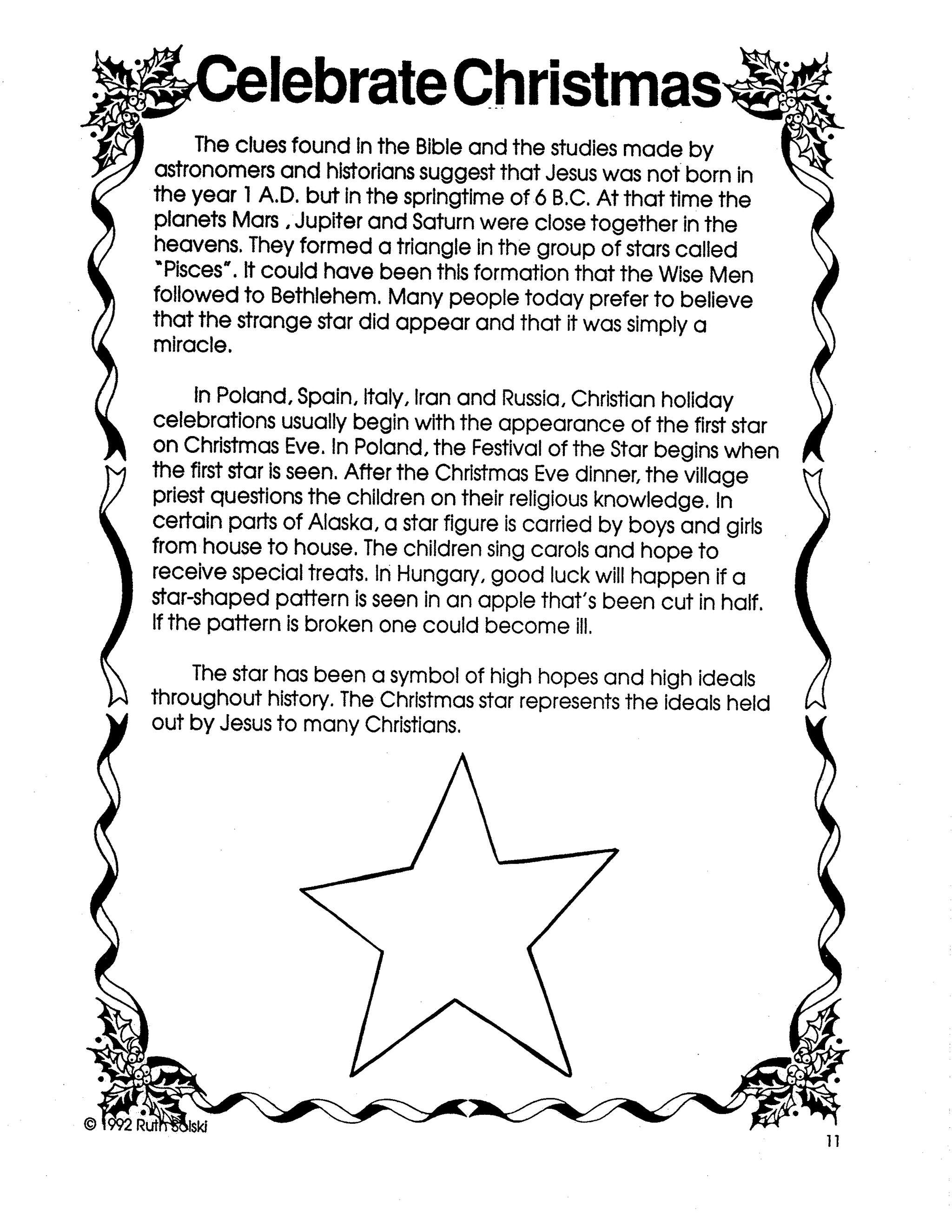 Celebrate Christmas Grade 4-6