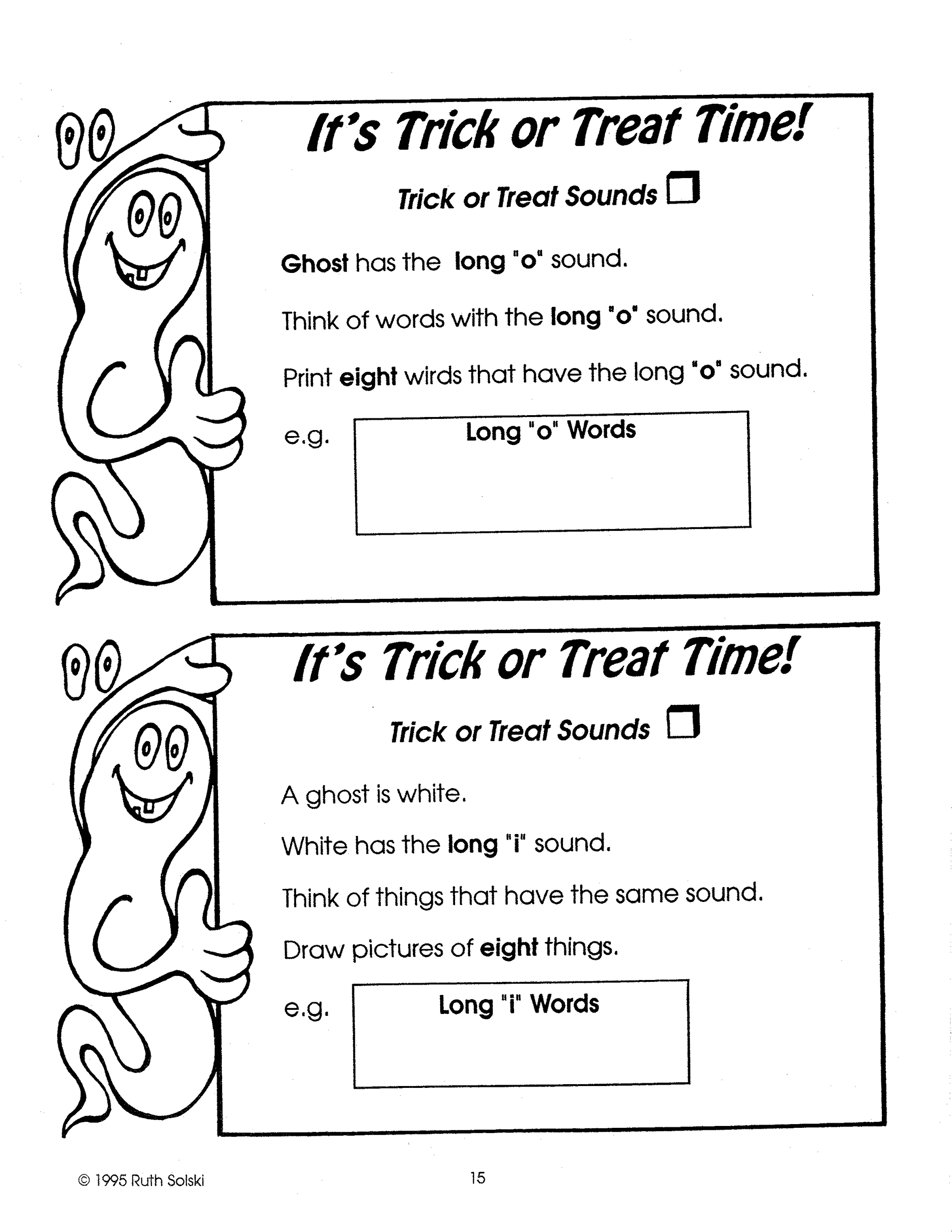 It's Trick Or Treat Time Grade 2