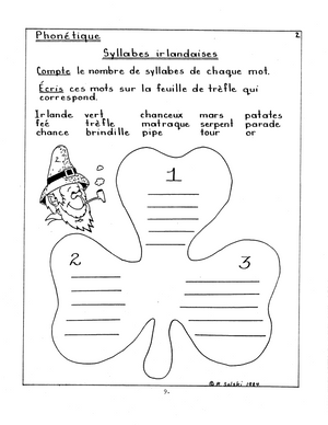 La vie en vert 3e à 4e année