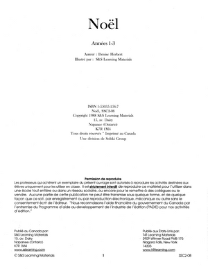 Noël 1e à 3e année