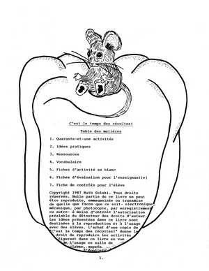 C'est le temps des récoltes! 1e à 2e année