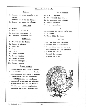 C'est le temps des récoltes! 1e à 2e année