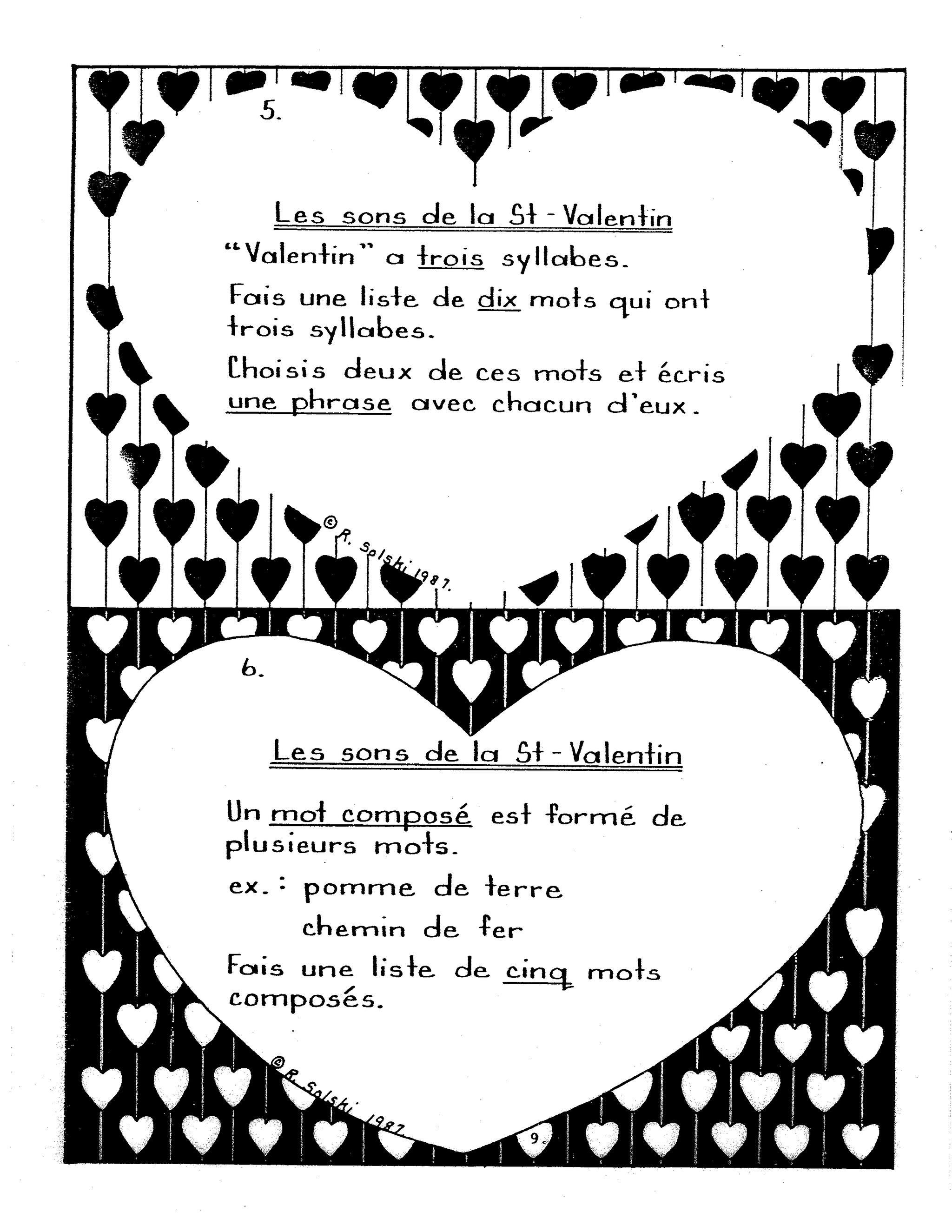 A toi pour toujours, ma Valentine! 2e année