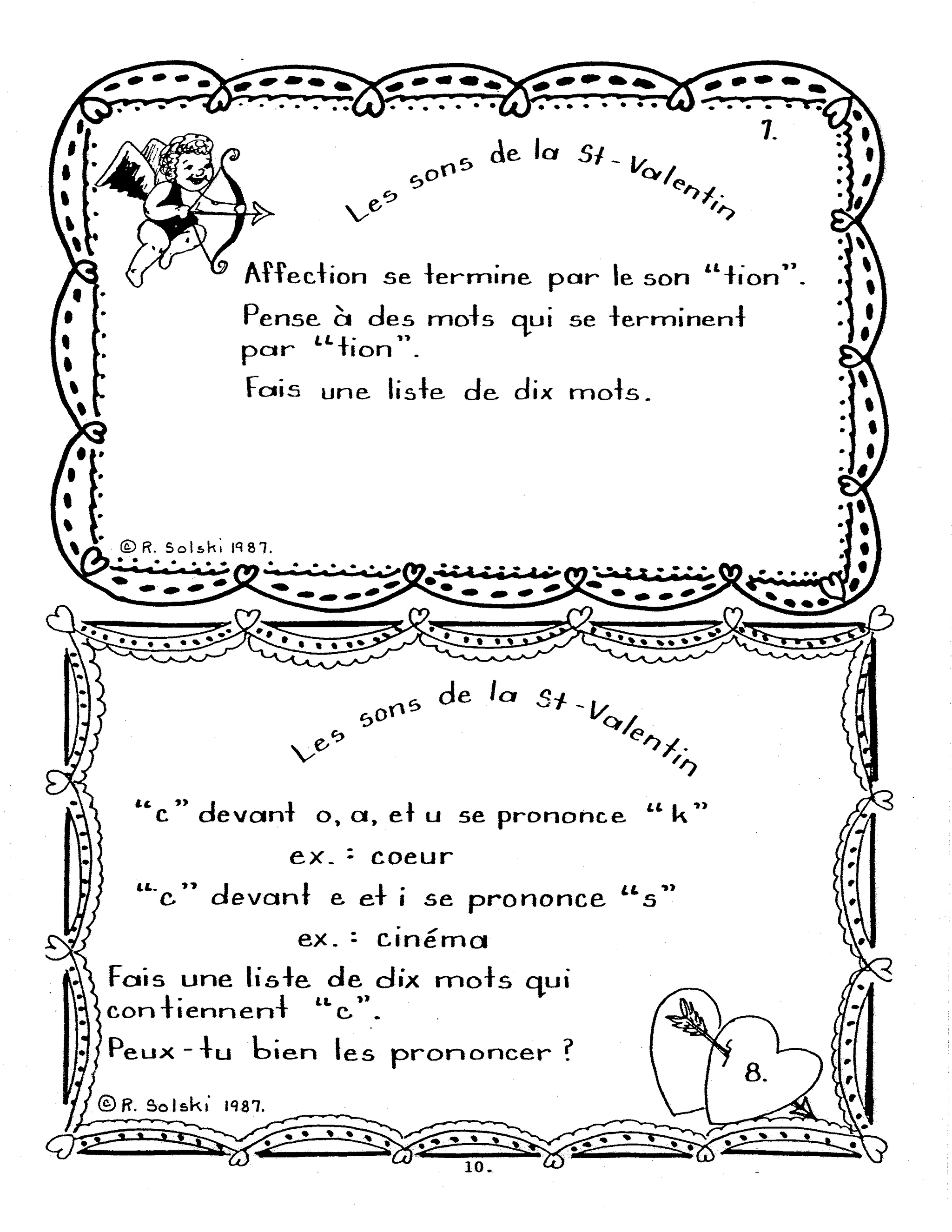 A toi pour toujours, ma Valentine! 2e année
