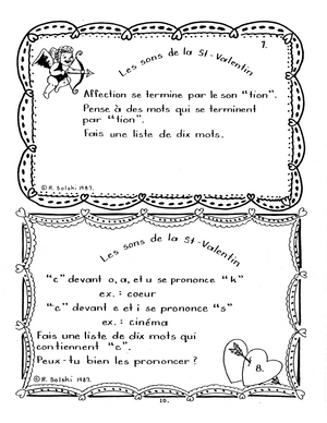 A toi pour toujours, ma Valentine! 2e année