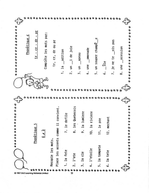 Bonne Fête, Québec! 2e à 3e année