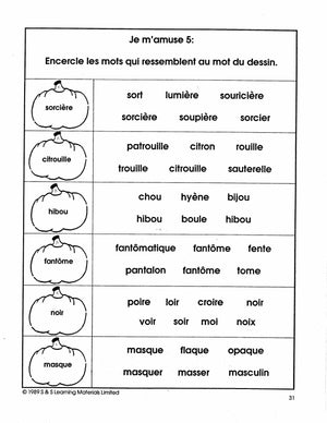 Vive l'Halloween 1e année