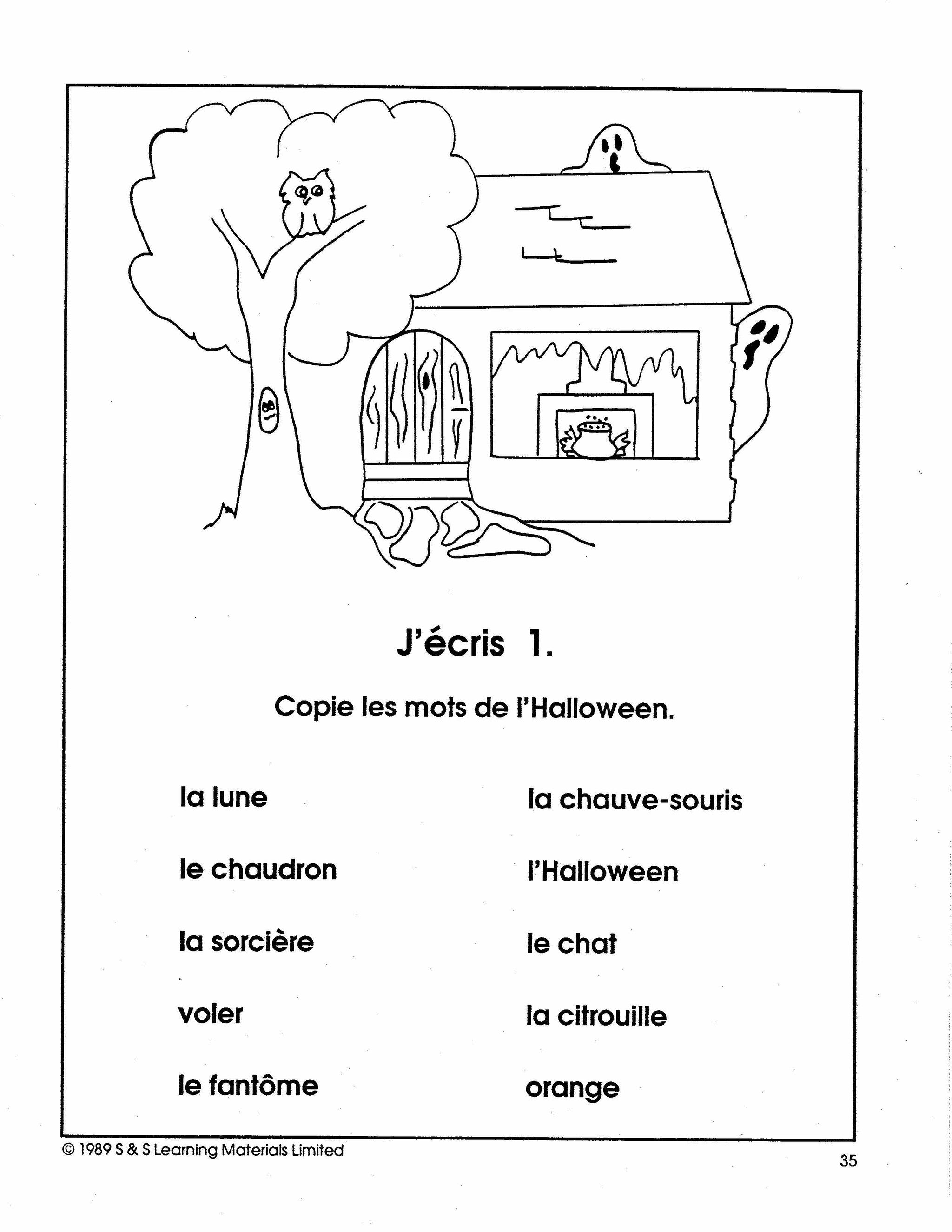 Vive l'Halloween 1e année