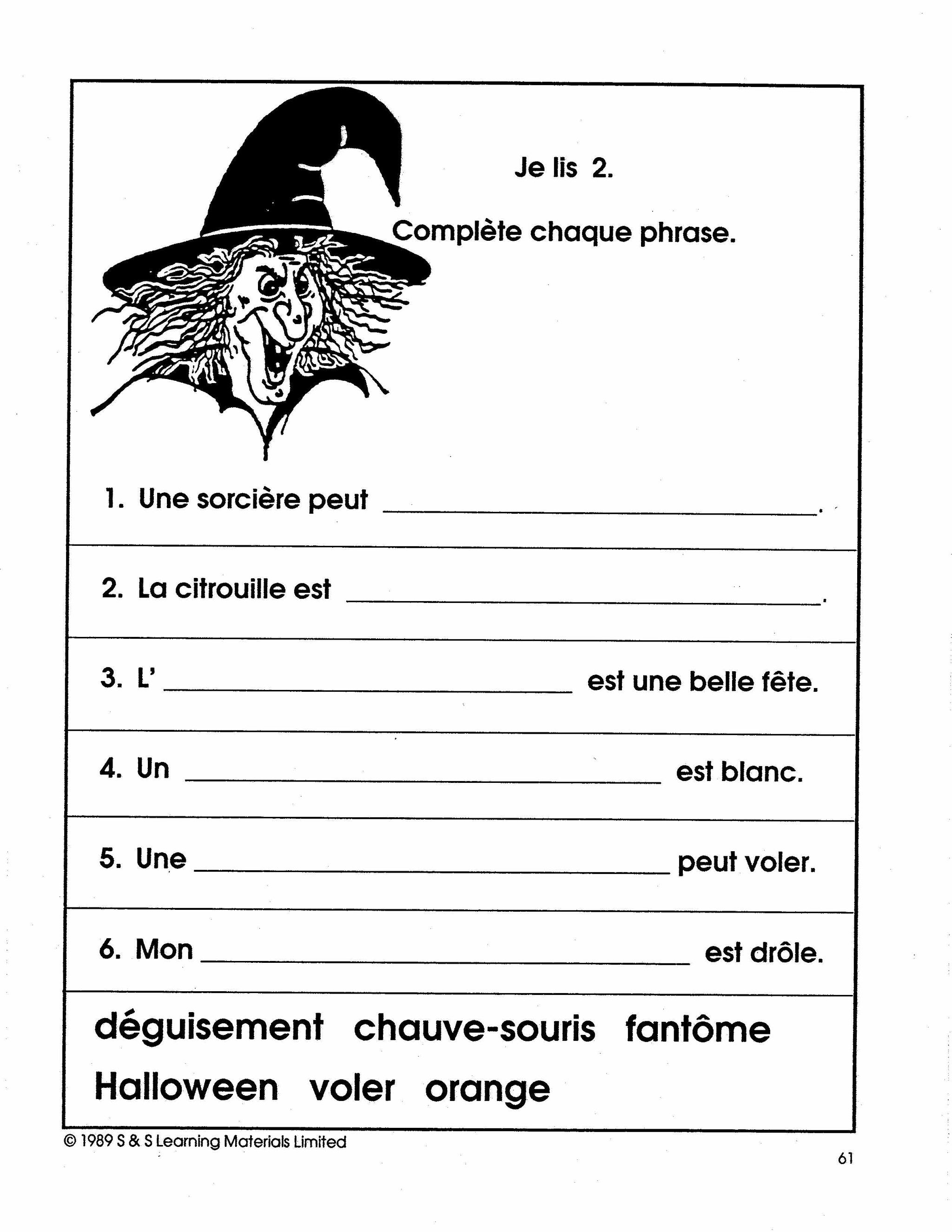 Vive l'Halloween 1e année