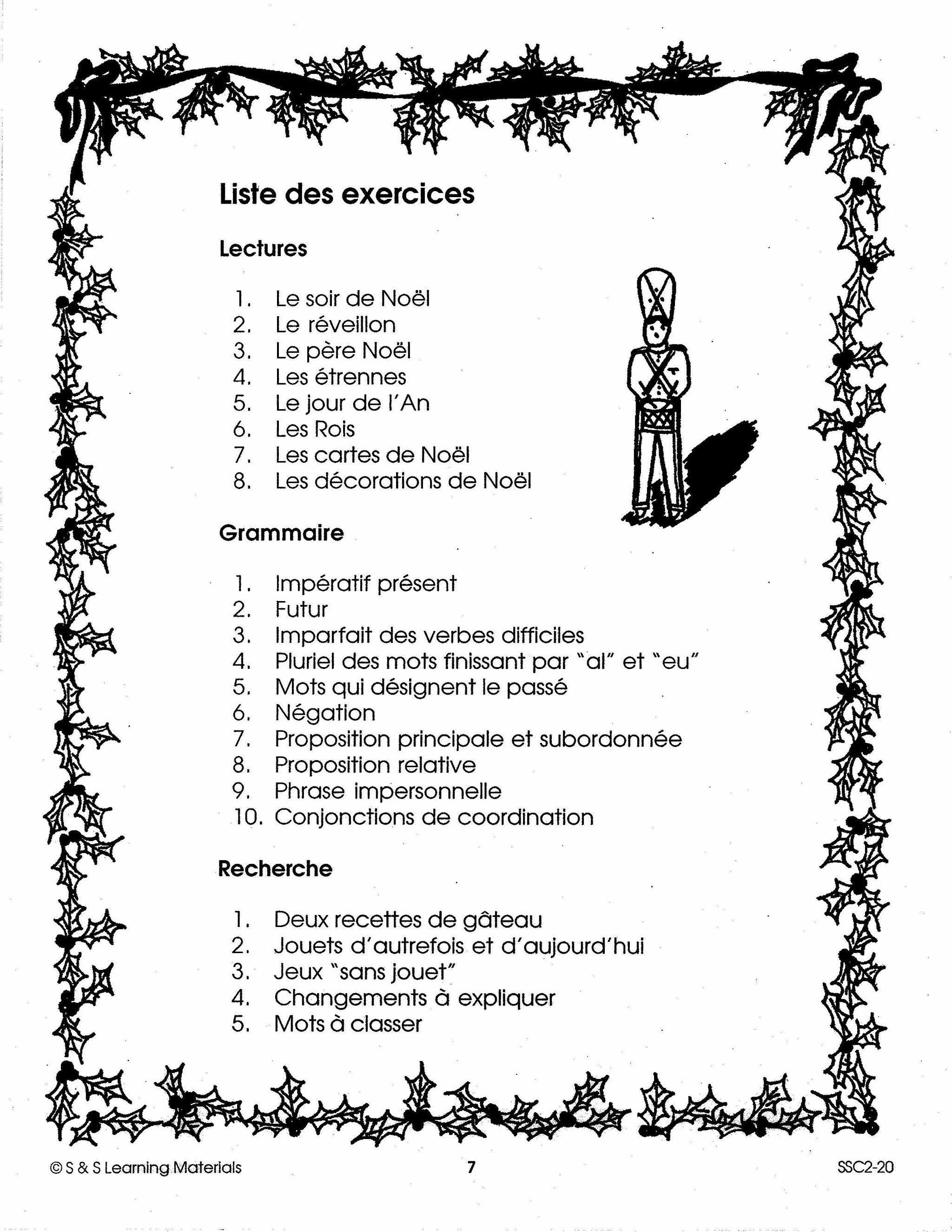 Les Noëls d'autrefois 4e à 7e année