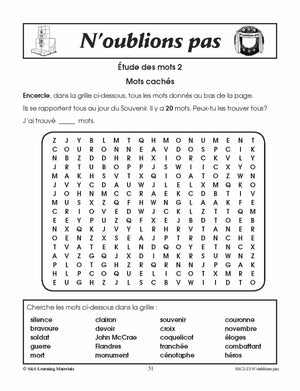 N'oublions pas 4e à 6e année