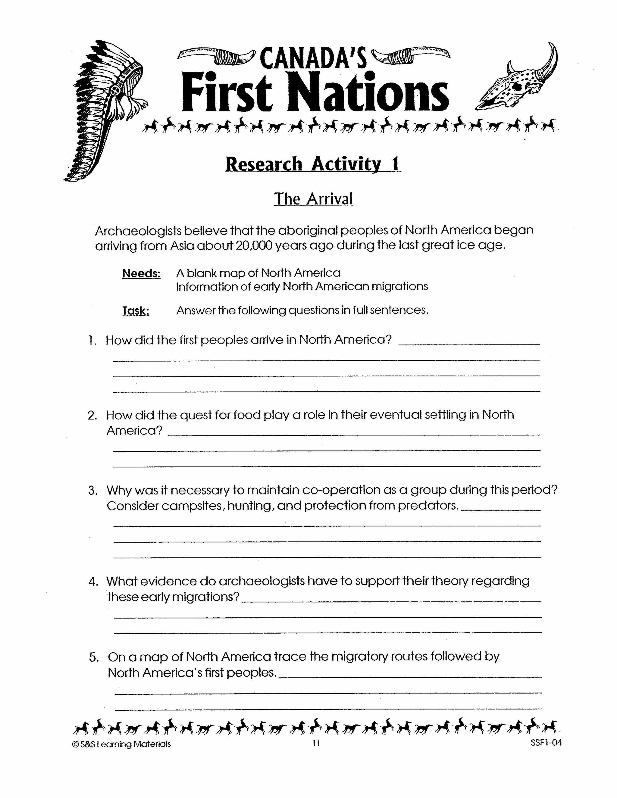 Canada's First Nations Grades 7-8
